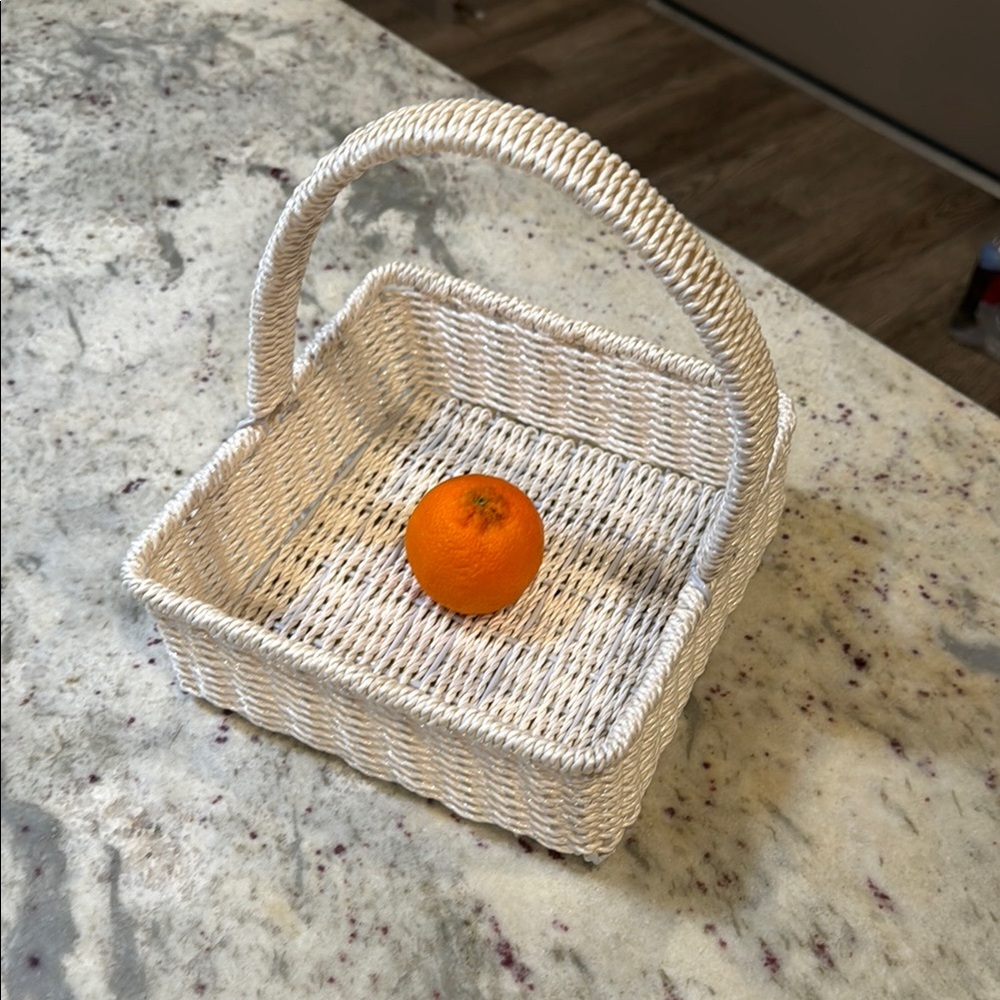 White Wicker Basket